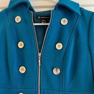 I-N-C XS blue sweater like jacket never worn